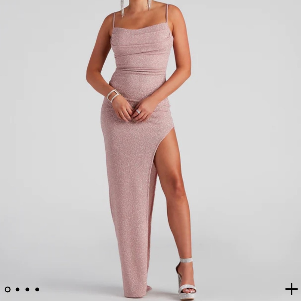 XS Windsor Lola Formal Glitter Rose Prom Dress - Picture 1 of 3